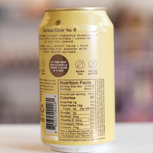 Curious Elixir No. 6 Booze-Free Cocktails - Can