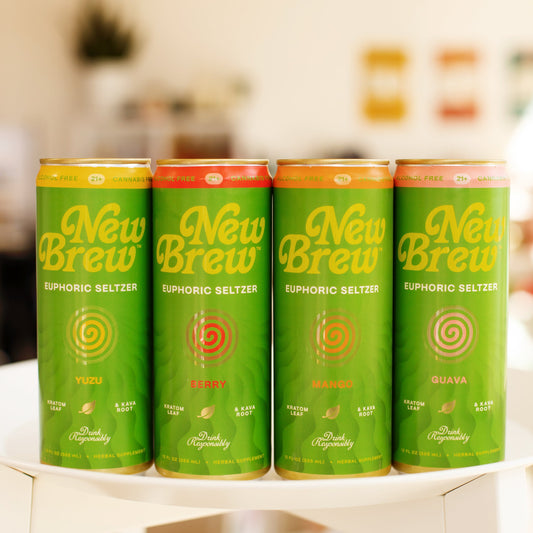 New Brew Kava and Kratom Seltzers