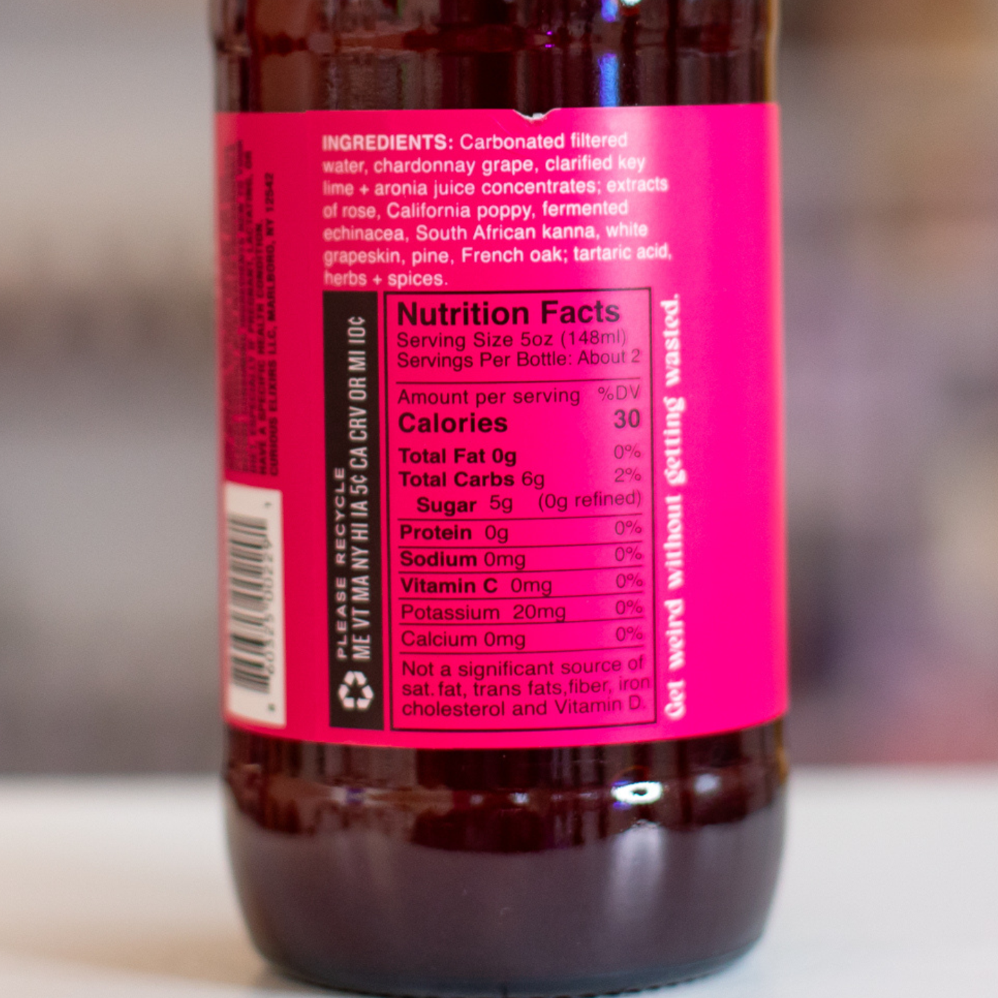 Curious Elixir No. 9 Booze-Free Cocktails - Bottle